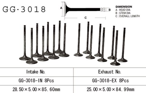 VESRAH ZAWÓR WYDECHOWY SUZUKI GSF 1200 BANDIT '97-02' GSXR 1100 '86-90' GSX 1100 F/G '88-93' (OEM: 12912-06B00) (1SZT.) (MADE IN