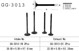 VESRAH ZAWÓR WYDECHOWY SUZUKI GZ 250 99-10, GN 250, DR 250, LT 300 E '87-89' (OEM: 12912-38200,12911-38201) (1SZT.) (MADE IN JAP