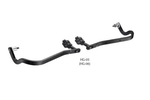 ACCEL OSŁONY RĄK (HANDBARY) Z MOCOWANIEM ALUMINIOWYM ENDURO 28MM KOLOR CZARNY (BEZ PLASTIKOWEJ OSŁONY SD02)