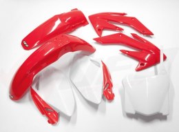 UFO KOMPLET PLASTIKÓW HONDA CRF 250R '08-'09 KOLOR OEM '08 (CZERWONY/BIAŁY) (HO112E999)