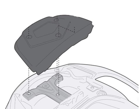 KAPPA STELAŻ KUFRA CENTRALNEGO SUZUKI BURGMAN 650 / EXECUTIVE (02-15) ( Z PŁYTĄ MONOKEY )