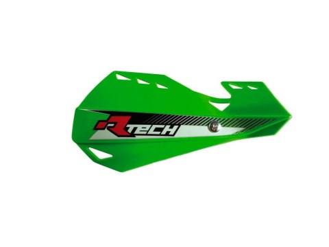 RACETECH (RTECH) OSŁONY RĄK (HANDBARY) DUAL EVO KOLOR ZIELONY (Z MOCOWANIAMI DO KIEROWNICY)