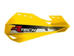 RACETECH (RTECH) OSŁONY RĄK (HANDBARY) DUAL EVO KOLOR ŻÓŁTY (Z MOCOWANIAMI DO KIEROWNICY)