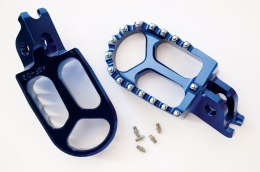 JR PODNÓŻEK KIEROWCY KAWASAKI KXF250 '06-'14, KXF450 '07-'14 KOLOR NIEBIESKI (2SZT) ALUMINIOWY