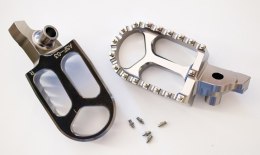 JR PODNÓŻEK KIEROWCY SUZUKI RMZ 250 '07-'09, RMZ 450 '05-'07 KOLOR SZARO-STALOWY (2SZT) ALUMINIOWY - WYPRZEDAŻ