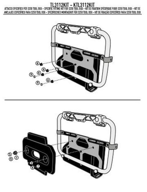 KAPPA MOCOWANIE SKRZYNKI NARZĘDZIOWEJ KS250 DO STELAŻY KL3105 ORAZ KL3112