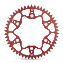 MOTO-MASTER PROMOCJA ZĘBATKA TYLNA ALUMINIOWA T7075 (ERGAL) 289 53 (28953) KOLOR CZERWONY HONDA CR/CRF '83-'20, BETA RR '13-'20,