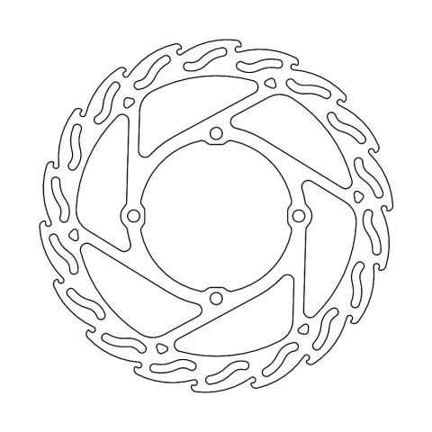 MOTO-MASTER TARCZA HAMULCOWA PRZÓD FLAME 270MM KAWASAKI KXF 250/450 '15- (POTRZEBNY ADAPTER: M211047)