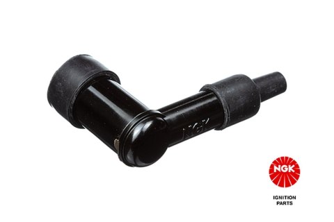 NGK FAJKA NA ŚWIECE EBONITOWA KĄTOWA (90) Z NAKRĘTKĄ KOLOR CZARNY (NR 6902)