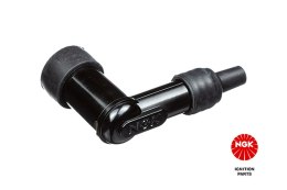 NGK FAJKA NA ŚWIECE EBONITOWA KĄTOWA (90) Z NAKRĘTKĄ KOLOR CZARNY (NR 8302)