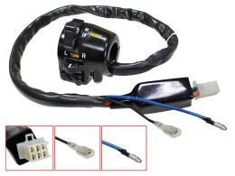 PSYCHIC PRZEŁĄCZNIK ZESPOLONY ŚWIATEŁ, KIERUNKOWSKAZÓW, SYGNAŁU NA KIEROWNICĘ KAWASAKI KZ 400/440/550/750/900 STRONA LEWA