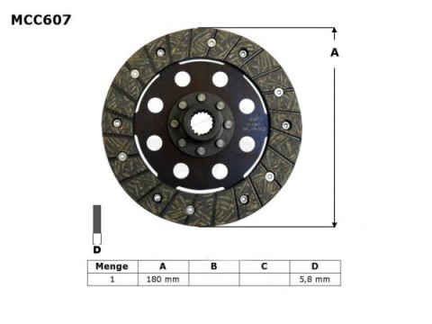 TRW LUCAS TARCZA SPRZĘGŁOWA BMW K 1200 RS 97-05, K 1200 GT 01-05,