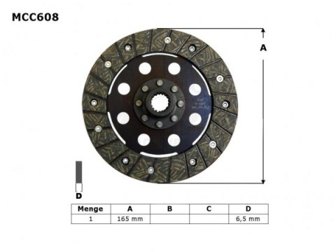 TRW LUCAS TARCZA SPRZĘGŁOWA BMW R 1100 R / S 98-05, 1150 GS / ADV / R / RS / RT 99-06,