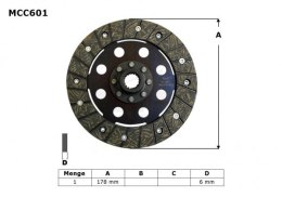TRW LUCAS TARCZA SPRZĘGŁOWA BMW R 50 / 60 69-73, R 75 69-80, R 90 73-76, R 100 76-80, (EBS6603) (PROMOCJA)
