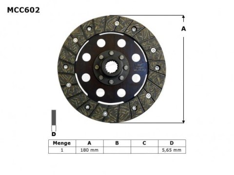 TRW LUCAS TARCZA SPRZĘGŁOWA BMW R 850 GS / R / RT 97-99, R 1100 GS 93-99, K 100 LT / RS / RT 83-91, K 1100 LT / RS 92-98, R 1100