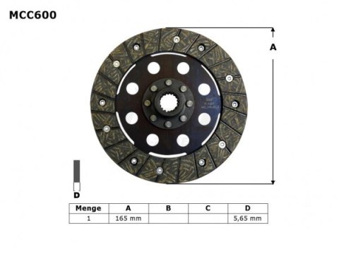TRW LUCAS TARCZA SPRZĘGŁOWA BMW R45 81-86, R 65 85-93, R 80 / 100 80-96, (EBS6601)