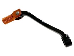 PSYCHIC DŹWIGNIA ZMIANY BIEGÓW KTM 690 DUKE / SMC / SUPERMOTO ALUMINIOWA KOLOR CZARNY, KOŃCÓWKA POMARAŃCZOWA (75034031000)