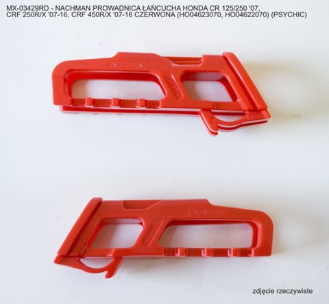 PSYCHIC PROWADNICA ŁAŃCUCHA HONDA CR 125/250 '07, CRF 250R/X '07-16, CRF 450R/X '07-16 CZERWONA (HO04623070, HO04622070)