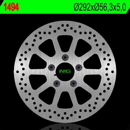 NG TARCZA HAMULCOWA PRZÓD HARLEY DAVIDSON 750/883/1200/1340/1450/1584/1600 (292X56,3X5) (5X8,5MM)