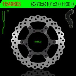 NG TARCZA HAMULCOWA PRZÓD Z ADAPTEREM OVERSIZE (270X101X3) HONDA CRF 250/450R '04-14', CRF 450X '04-'16