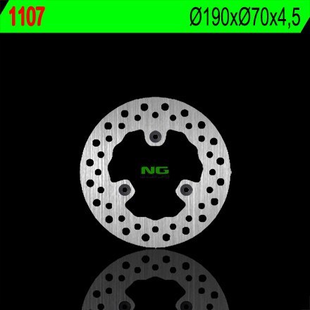 NG TARCZA HAMULCOWA TYŁ APRILIA 125/200/250/300/500 ATLANTIC (190X70X4,5) (3X8,5MM)
