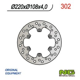 NG TARCZA HAMULCOWA TYŁ GAS GAS 94-99 (220x108x4 / 3,5 / 4)