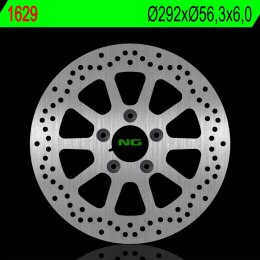 NG TARCZA HAMULCOWA TYŁ HARLEY DAVIDSON DYNA 1690/1450/1573 02-17, SOFTAIL 16-18 (292X56,3X6,0MM) (5X10,MM)