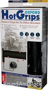 OXFORD MANETKI PODGRZEWANE OXFORD DO SKUTERÓW ZE STEROWANIEM, KOLOR CZARNY (EL)