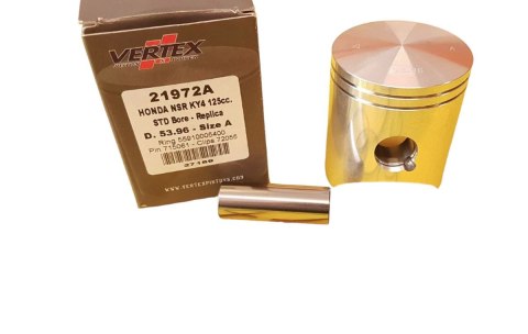 VERTEX TŁOK HONDA CRM 125, NSR 125 (53,97MM) (PIERŚCIENIE 55910005400 x 2 SZT.)
