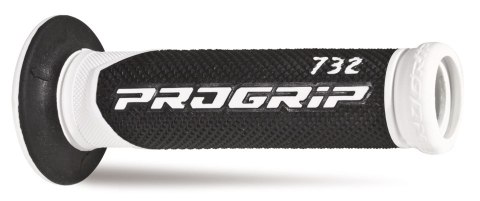 PROGRIP MANETKI PG732 ROAD (22+25MM, DŁ.125MM) KOLOR BIAŁY/CZARNY (DWUSKŁADNIKOWE) (732-137)