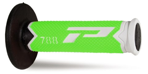 PROGRIP MANETKI PG788 OFF ROAD (22+25MM, DŁ.115MM) KOLOR BIAŁY/ZIELONY FLUO/ CZARNY (TRÓJSKŁADNIKOWE) (788-301) (PG788/15)
