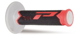 PROGRIP MANETKI PG788 OFF ROAD (22+25MM, DŁ.115MM) KOLOR CZERWONY/CZARNY/SZARY (TRÓJSKŁADNIKOWE) (788-220)