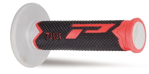 PROGRIP MANETKI PG788 OFF ROAD (22+25MM, DŁ.115MM) KOLOR CZERWONY/CZARNY/SZARY (TRÓJSKŁADNIKOWE) (788-220)