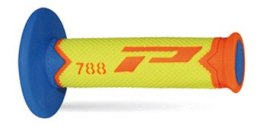 PROGRIP MANETKI PG788 OFF ROAD (22+25MM, DŁ.115MM) KOLOR POMARAŃCZOWY FLUO/ZÓŁTY FLUO/JASNY NIEBIESKI (TRÓJSKŁADNIKOWE) (788-280