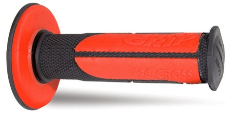 PROGRIP MANETKI PG798 OFF ROAD (22+25MM, DŁ.115MM) KOLOR CZARNY CZERWONY (DWUSKŁADNIKOWE HALF WAFFLE) (798-125) (PG798BK/RD)