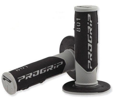 PROGRIP MANETKI PG801 OFF ROAD (22+25MM, DŁ.115MM) KOLOR SZARY/CZARNY (DWUSKŁADNIKOWE) (801-187) (PG801/11)