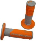 PROGRIP MANETKI PG801 OFF ROAD (22+25MM, DŁ.115MM) KOLOR SZARY/POMARAŃCZOWY (DWUSKŁADNIKOWE) (801-287) (PG801GY/OR)