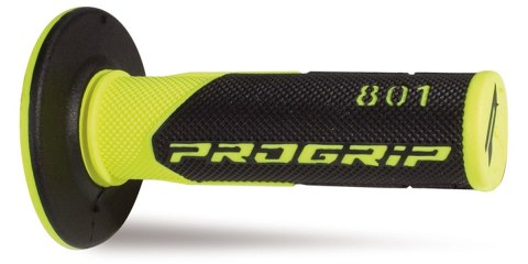 PROGRIP MANETKI PG801 OFF ROAD (22+25MM, DŁ.115MM) KOLOR ŻÓŁTY FLUO/CZARNY (DWUSKŁADNIKOWE) (801-204) (PG801YLF/BK)