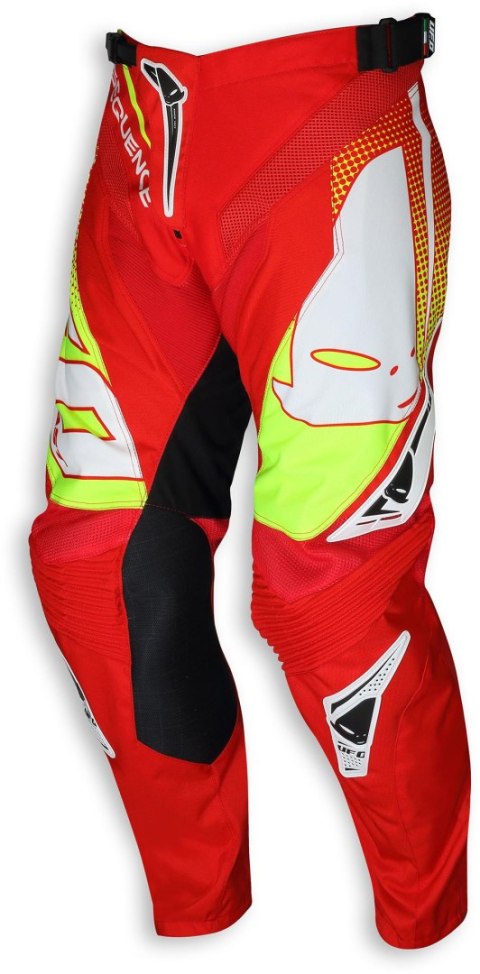 UFO SPODNIE SEQUENCE MADE IN ITALY KOLOR CZERWONY/BIAŁY/ZIELONY ROZMIAR XS / EU46 / US28 - WYCOFANE Z OFERTY - WYPRZEDAŻ