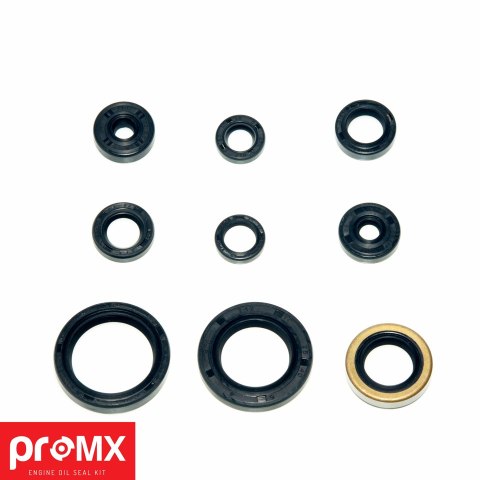 PROMX PROMOCJA KOMPLET (ZESTAW) USZCZELNIACZY SILNIKOWYCH KAWASAKI KXF 250 (04-05) SUZUKI RMZ 250 (04-05) (9SZT.)