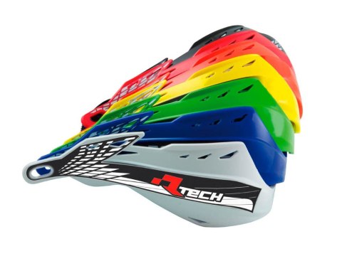 RACETECH (RTECH) PLASTIKI ZAMIENNE DO OSŁON RĄK (HANDBARÓW) GLADIATOR EASY / ALU KOLOR CZERWONY