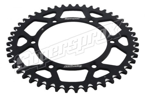 SUPERSPROX PROMOCJA ZĘBATKA TYLNA ALUMINIOWA 7075-T6 (ERGAL) 808 48 SUZUKI RM/RMZ (JTR808.48) KOLOR CZARNY