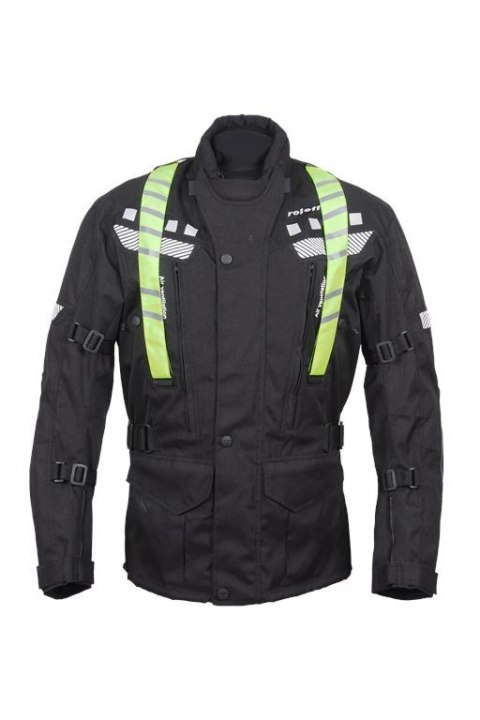 ROLEFF PROMOCJA KURTKA TEKSTYLNA DŁUGA MODEL RO773 (3W1) KOLOR CZARNY/ŻÓŁTY FLUO ROZMIAR 3XL