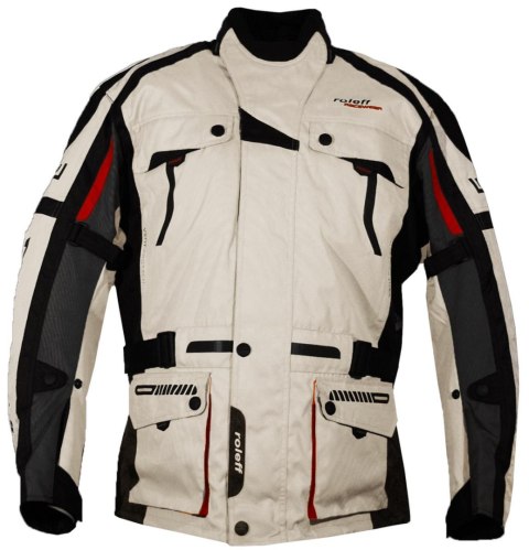 ROLEFF PROMOCJA KURTKA TEKSTYLNA DŁUGA Z MEMBRANĄ WIND-TEX MODEL CHICAGO (KOMPLET Z RO1524) KOLOR CZARNY/POPIELATY ROZMIAR 3XL