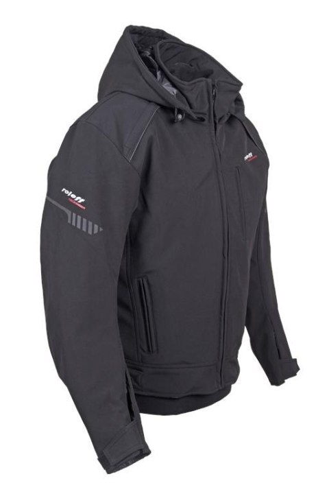 ROLEFF PROMOCJA KURTKA TEKSTYLNA SOFTSHELL KRÓTKA MODEL RO1513 (3W1) KOLOR CZARNY ROZMIAR XL