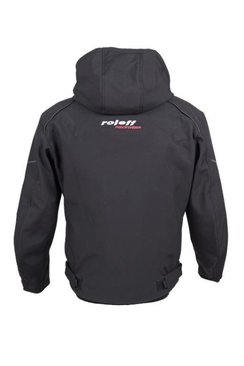 ROLEFF PROMOCJA KURTKA TEKSTYLNA SOFTSHELL KRÓTKA MODEL RO1513 (3W1) KOLOR CZARNY ROZMIAR M