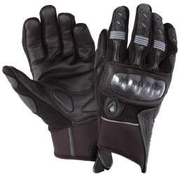 ROLEFF PROMOCJA RĘKAWICE LETNIE SKÓRZANE KRÓTKIE MODEL CARBON KOLOR CZARNY ROZMIAR XXL