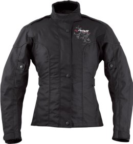 ROLEFF WIELKA PROMOCJA KURTKA DAMSKA TEKSTYLNA KRÓTKA Z MEMBRANĄ WIND-TEX MODEL LADYLIKE KOLOR CZARNY ROZMIAR XXL