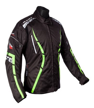 ROLEFF WIELKA PROMOCJA KURTKA DAMSKA TEKSTYLNA Z MEMBRANĄ MODEL ZELINA KOLOR CZARNY/FLUO ROZMIAR XS