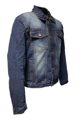ROLEFF WIELKA PROMOCJA KURTKA KRÓTKA JEANS ARAMID MODEL RO1515 KOLOR NIEBIESKI ROZMIAR S